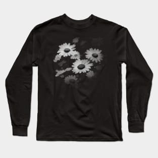 Naturel Daisy Design Long Sleeve T-Shirt